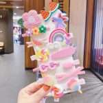 14 Pcs Hair Clip Set Baby Girl Hair Clip Set pink