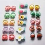 Children Girls Elastic Cartoon Hair Bands and Clip Set