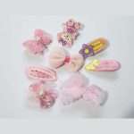 9pcs Girls and baby's fashionable Hair Clips Set