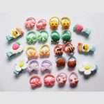 Children Girls Elastic Cartoon Hair Bands and Clip Set