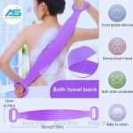 Silica Gel Bath Towel Back Strip Belt - Image 3